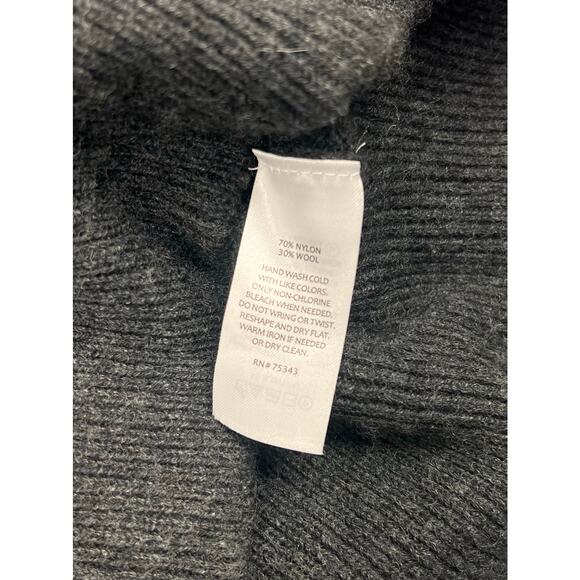 Telluride Clothing Womens Charcoal Wool Blend Cowl Neck Long Sleeve Dress Sz L - Picture 7 of 12